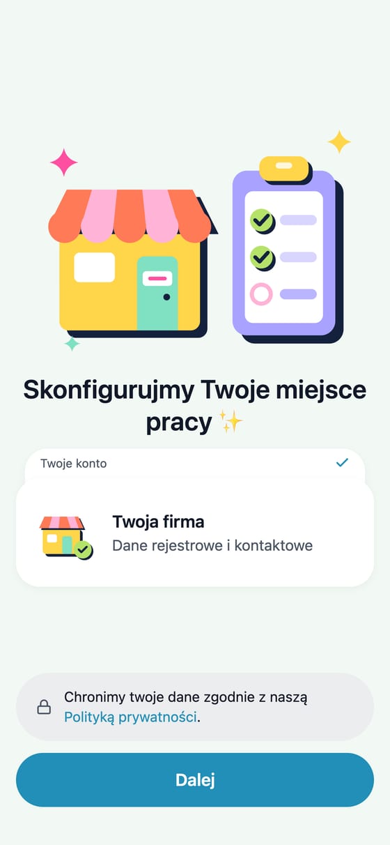 Aplikacja TempDash Business: zakładanie konta firmy